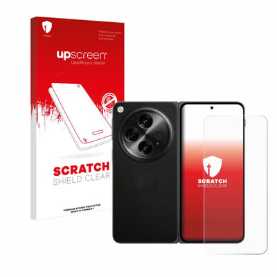 upscreen - Screenprotector voor OnePlus Open - Folie Beschermfolie transparant