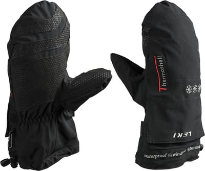 Leki Thermoshell Skihandschoenmouwen Zwart - 30