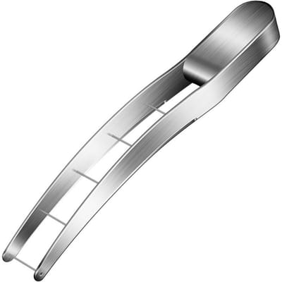 Keukengereedschap 304 roestvrij staal handmatige fruit watermeloen blokjes snijder slicer en 6 stuks roestvrij staal tweevork fruitvork white