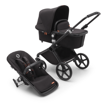 Bugaboo Fox Cub Kinderwagen - Midnight Black Bekleding midnight black bekleding