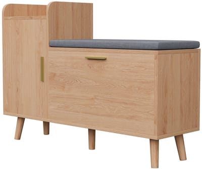 Schoenenbank - Schoenenrek - 1 Schoenenlade - 1 Kast - Zitbank - Kast - Bijzettafel - Schoenenkast - 100 × 35 × 69,5 cm (L × B × H)
