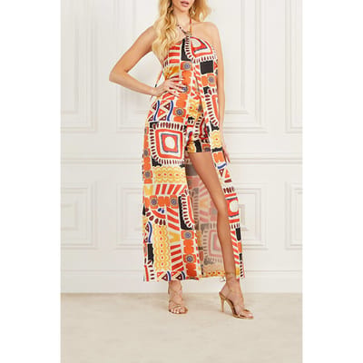 GUESS Marciano By  Carnivale Tunic Carnivale Print Taglia: XS | Abiti Midi Outlet | Donna