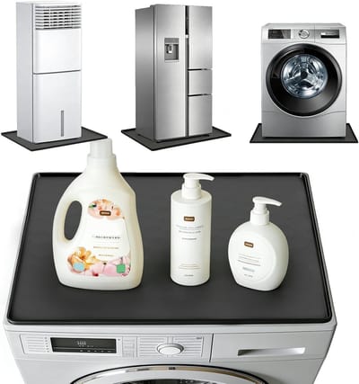 Waterdichte en Antislip Mat voor Wasmachine, 60 x 60 cm, Bescherming voor Vloeren en Tegels, Ideaal voor Koelkast, Koffiezetter en Dierenbak