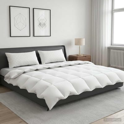 vidaXL - Dekbed - FULDA - 200 - x - 200 - cm - 4 - seizoenen - 210 - GSM - 90% - Gansendons