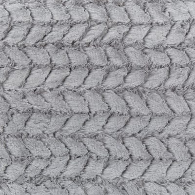 SARASWATI - Plaid - Lichtgrijs - 150 x 200 cm - Polyester