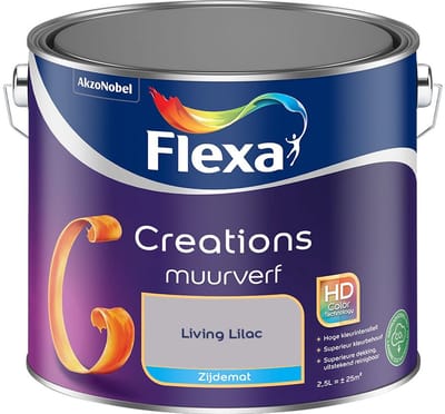 Flexa - Creations Muurverf Zijdemat - Living Lilac - Mengverf - 2,5 L