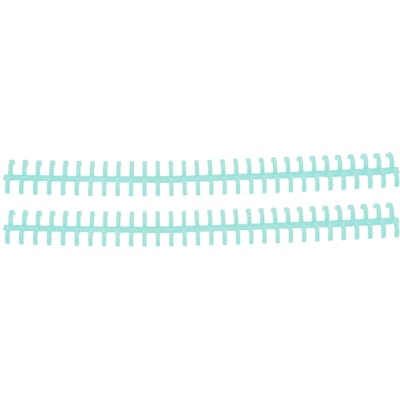 10 Stuks Ringband Rug 30 Gaten Knipbaar Slijtvast PP Kunststof 10mm Bindkam voor Student Kantoor Tender Blue white