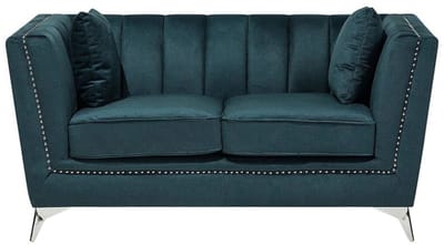 GAULA - Tweezitsbank - Blauwgroen - Fluweel