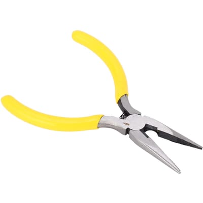 5 inch punttang roestvrij hoog koolstofstaal tang met antislip ergonomisch rubber yellow