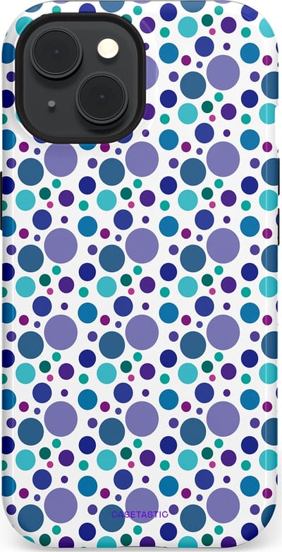 Casetastic Hoesje Geschikt voor Apple iPhone 15 Magsafe - Stijlvolle Beschermende Duo-layer Case - Bubble blauw