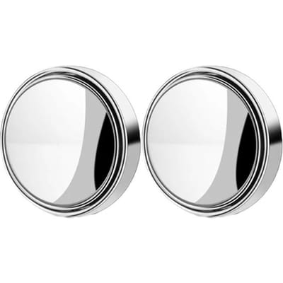 2 Stuks Rond Frame Convexe Dodehoekspiegel Veiligheid Rijden Groothoek 360 Graden Verstelbaar Heldere Achteruitkijkspiegel Auto Accessoires