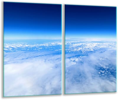 TMK ArtDeko - Snijplank - 2x 30x52 cm - Glas - Landschap Motief