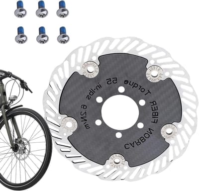 Fiets remschijf - Schijfrem rotor - Veilig fietsen - Hittebestendig staal - 160 mm - Zilver