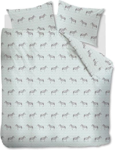 Ambiante Omari dekbedovertrek - Lits-Jumeaux XL - 260x200/220 - Groen
