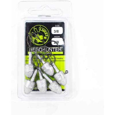 Tackle Tactics TT Head Hunter Tête plombée 3/8 oz 2/0 6/paquet (1197)