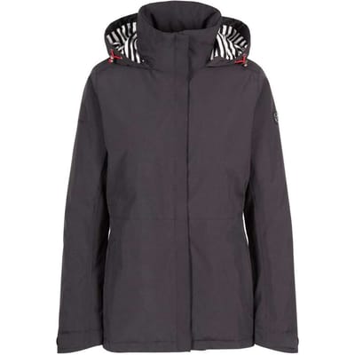 Trespass Dames/Dames Frosty Gewatteerde Waterdichte Jas (Zwart)