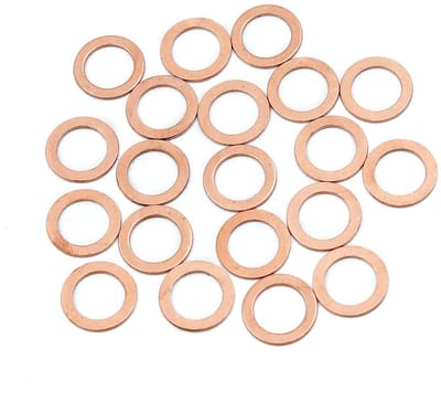 Cosensi- Sluitring Hoogwaardige Koper - Afdichting - Sluitringen - Bevestigen - Verzegelen - M12 x 18 x 1 mm - 20 Stuks - Afdichtring