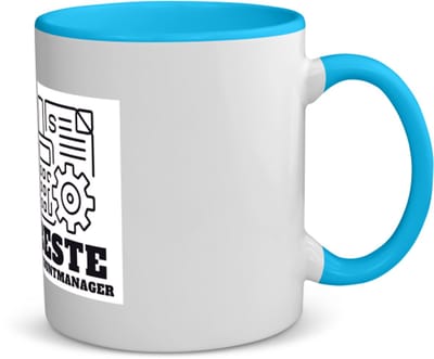Akyol - beste accountmanager koffiemok - theemok - blauw - Beste accountmanager - collega - welkom - afscheid - 350 ML inhoud