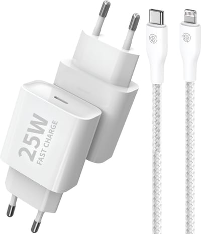 Oplaadstekker geschikt voor iPhone 14 13 12 11 X 8 7 Plus Pro Max - Snellader 25w - 2 Meter - Usb C Power Adapter