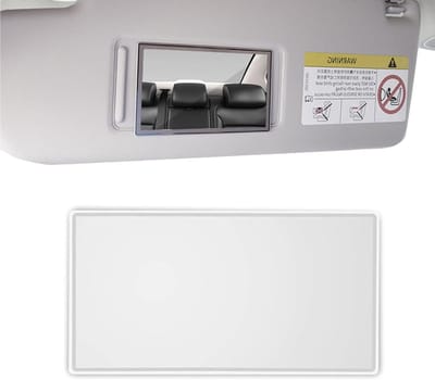 Draagbare Make-up Spiegel - Universele Zelfklevende Cosmetische Zonnevisier Spiegel voor Auto-interieur en Zonnebescherming