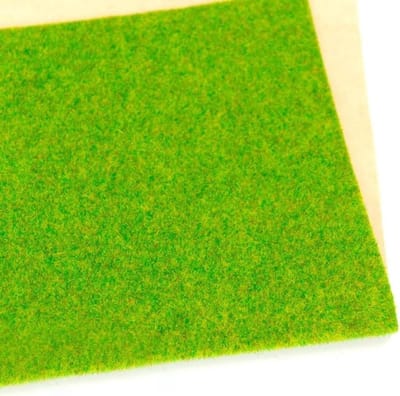Kunstmatig gazon tapijt 0 4mX1m Perfect geschikt voor educatieve projecten zoals spoorwegen of poppenhuis landschapsarchitectuur ideeën (geel groen)