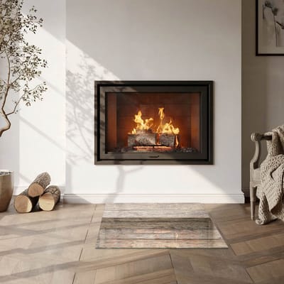 Coloray Vloerplaat Houtkachel - Vloerplaat voor Houtkachel - 60 cm x 60 cm - Vloerplaat Open Haard - Beige Vloerplaat Kachel - Onderplaat Voor Houtkachel - Plaat voor Onder Kachel - Kachel Vloerplaat - Verwarmingsaccessoires