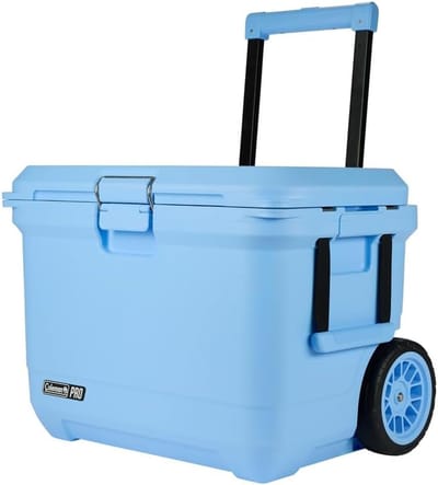 Geïsoleerde Koelbox - Draagbare Koeltas - Outdoor Avonturen - Houdt IJs 5 Dagen - 52 Liter Inhoud - Blauw