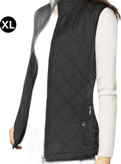 Livano Bodywarmer - Waistcoat Met Ritssluiting - 4 Seizoenen - Outdoor - Voor Dames - Zwart - Maat XL