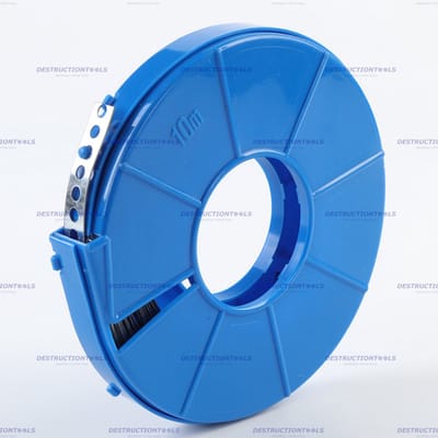 10 rollen 10M (100M) Montageband/gaatjesband/geperforeerde band verzinkt staal met kunststof case (17mm breed)