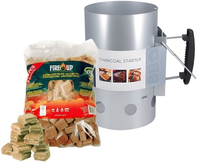 BBQ starter set - aanmaakblokjes 192x - houtskoolstarter - bbq starten - barbecue