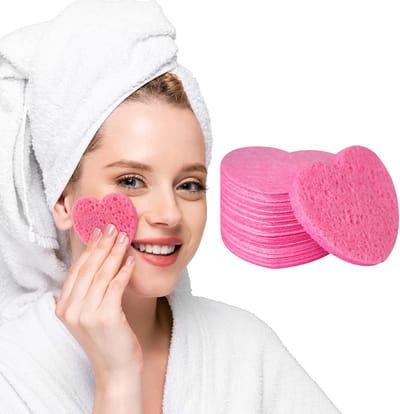 Guardian Beauty Gezichtsreinigingssponsjes – Herbruikbaar – 10 stuks – Natuurlijke Cellulose