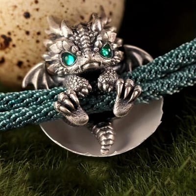 Elegante Armband met Drakenpatroon, Multifunctioneel Ontwerp, Veelzijdige Casual Kleding met Accessoires in Chinese Stijl
