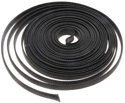 Dailygoods- Gevlochten Sleeving 8mm Diameter - Uitbreidbare Kabelhoes - Flexibele Kabelmantel - Geïsoleerde Kabelkous - Kabelbescherming - Lengte 5 Meter - Kabelsleeve