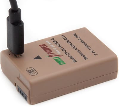 ChiliPower accu EN-EL14 USB-C versie voor Nikon - 1250mAh