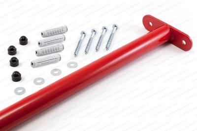 Duikelstang metaal 90 cm rood inclusief bevestigingsmateriaal - Turnstang rood - Rekstang