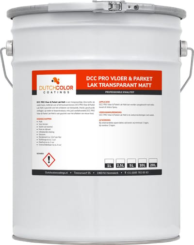 DCC PRO Vloer & Parket Lak Transparant Matt - 20L -