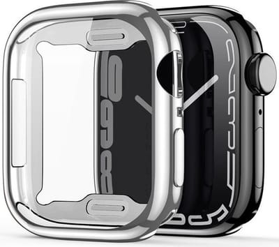 Dux Ducis Somo Full Protect TPU Hoesje Zilver Geschikt voor Apple Watch 7/8/9 45MM