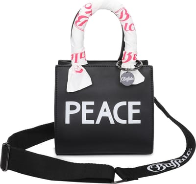 BUFFALO Handtas Schoudertas Muse Boxy14 Crossbody Bag Black Zwart