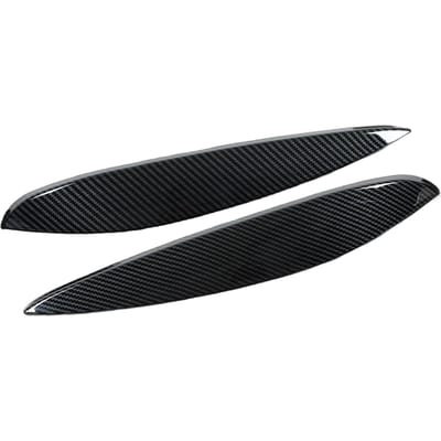 2 stuks Koplamp Wenkbrauw Links Rechts ABS Vervanging voor Benz Smart 453 Fortwo Forfour 2015?2020 black