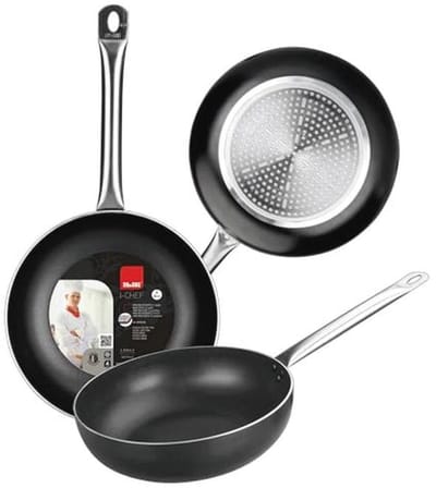 Diepe Koekenpan 28 cm Aluminium Antiaanbaklaag Geschikt voor Inductie