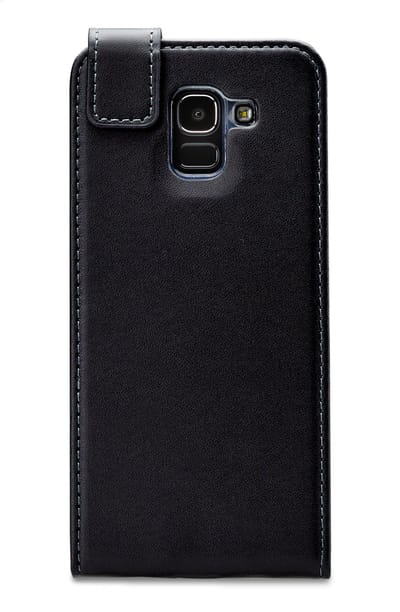 Mobilize Telefoonhoesje geschikt voor Samsung Galaxy J6 (2018) Hoesje | Mobilize Classic Gelly Bookcase | Pasjeshouder voor 1 Pasje | Telefoonhoesje voor Pinpas / OV Kaart / Rijbewijs - Zwart