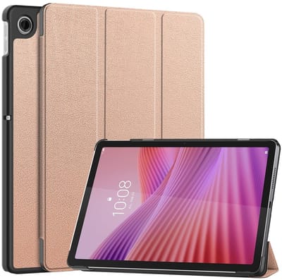 Coverup Tablethoes geschikt voor Lenovo Tab 10.1 TB311FU Hoesje - Tri-Fold Book Case met Wake/Sleep - Rose Gold