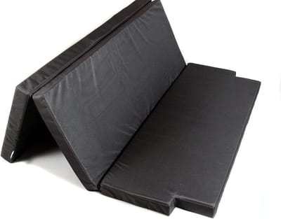 Vouwmattres - Slaapmat - Kamperen Reizen - Thermo-elastisch schuim - 190x150x8 cm - Zwart