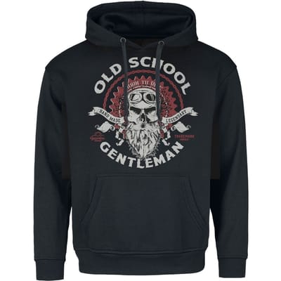 Gasoline Bandit - Rockabilly Trui met capuchon - Old School Gentleman - M tot 4XL - voor Mannen - zwart