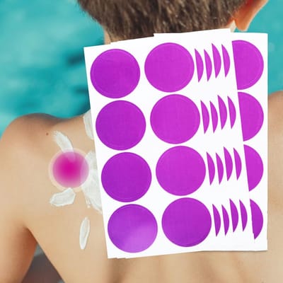 48 UV-zonnebeschermingsstickers voor Kinderen en Volwassenen - UV-detectie voor Strand, Picknick en Wandelen
