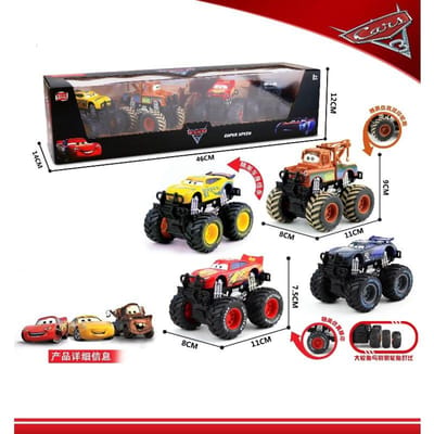 12 stuks Disney Pixar Cars Achterkracht Lightning Mcqueen Jackson 6cm Storm Mater Modelauto Begeleidende Speeltjes Kinder Verjaardagscadeaus