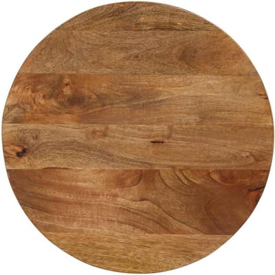 Tafelblad Rond Mangohout - Eettafelblad Vervangend - Tafel Opknappen - Uniek Houtnerf Patroon - 50 cm - Mangohout