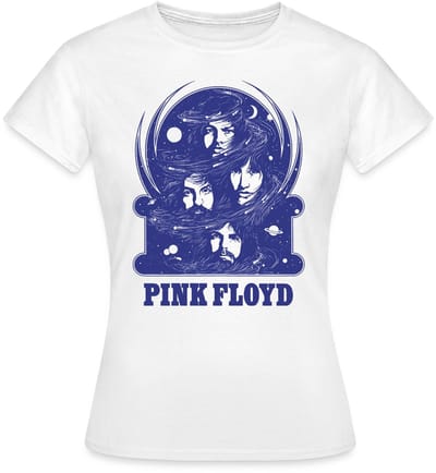 Pink Floyd Logo En Band T-Shirt Dames