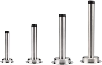 Deurstop Muur - Deurvanger RVS - Muren Beschermen - Roestvrij Staal - 120mm - Zilverkleurig