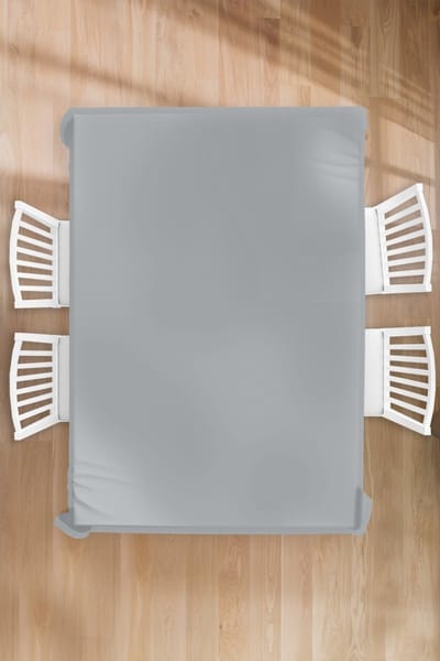 Tafelkleed - Tafellaken - 150x220 cm - Interieur - Grijs - Licht - Binnen en Buiten